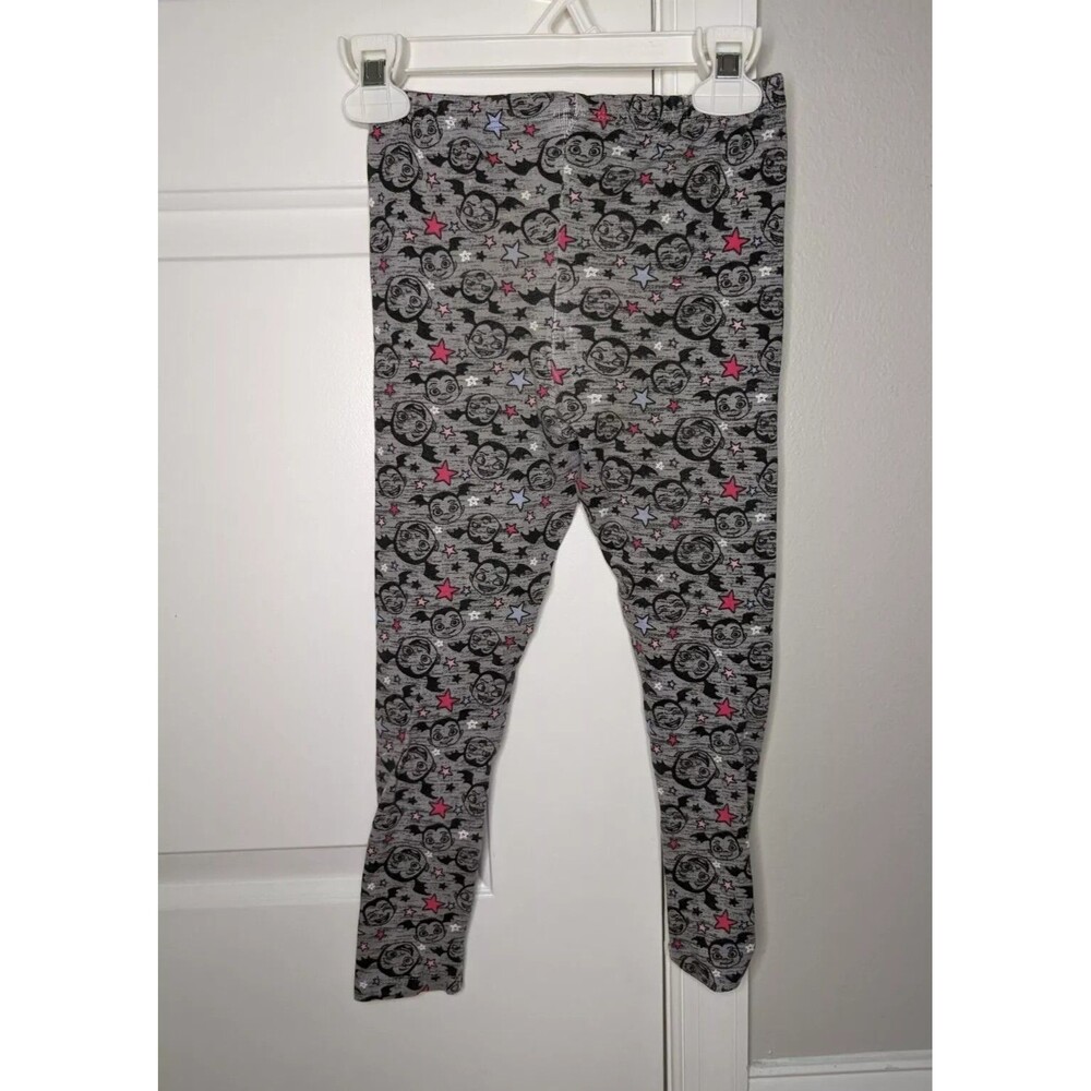Disney Junior Girl's Vampirina Gray Leggings Hearts Thin Pants Bottoms Size 6
